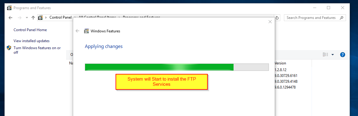 Install FTP Services