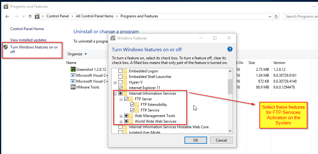 Programs and feature