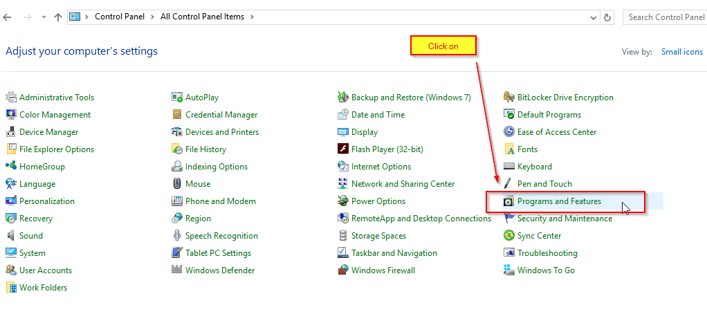 Program and Feature