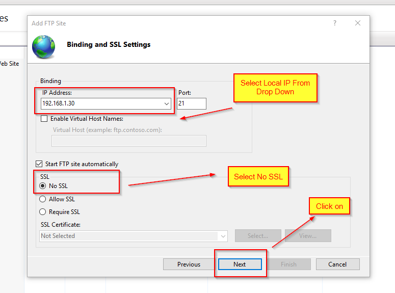 Local IP Binding