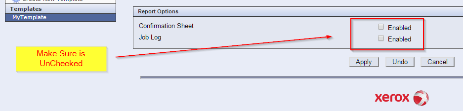 Turn Off Reporting After Scan