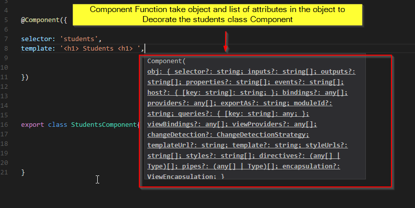Component Decorator Attributes 