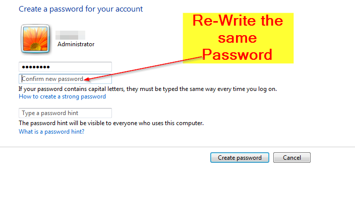 Re-type Password