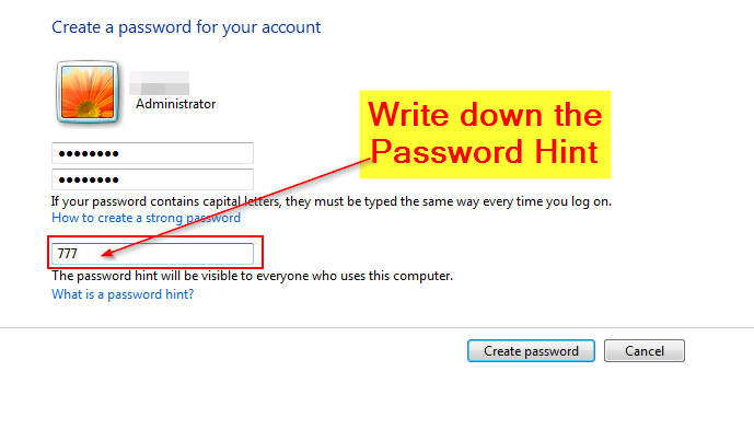 Password Hint