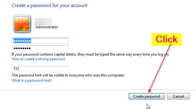 Create Password