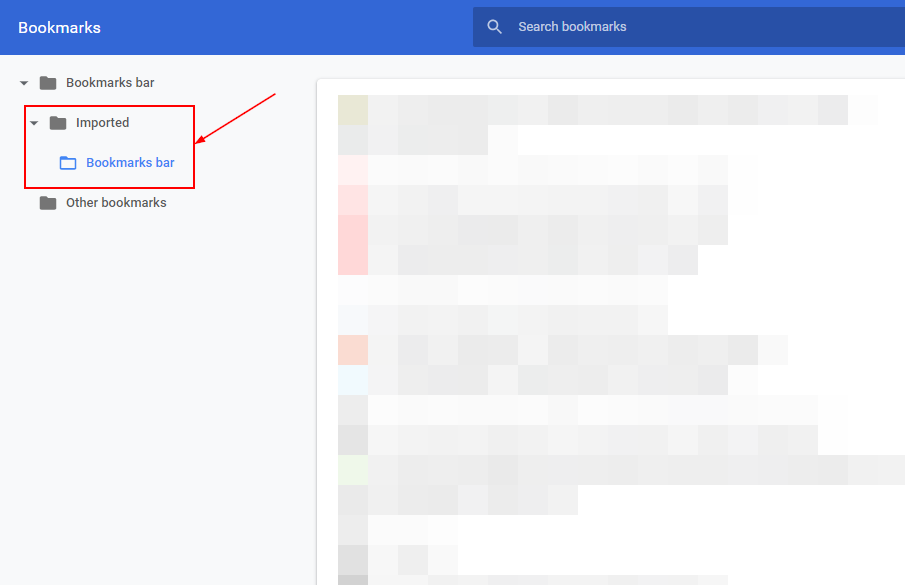 importedbookmarks, google chrome, export
